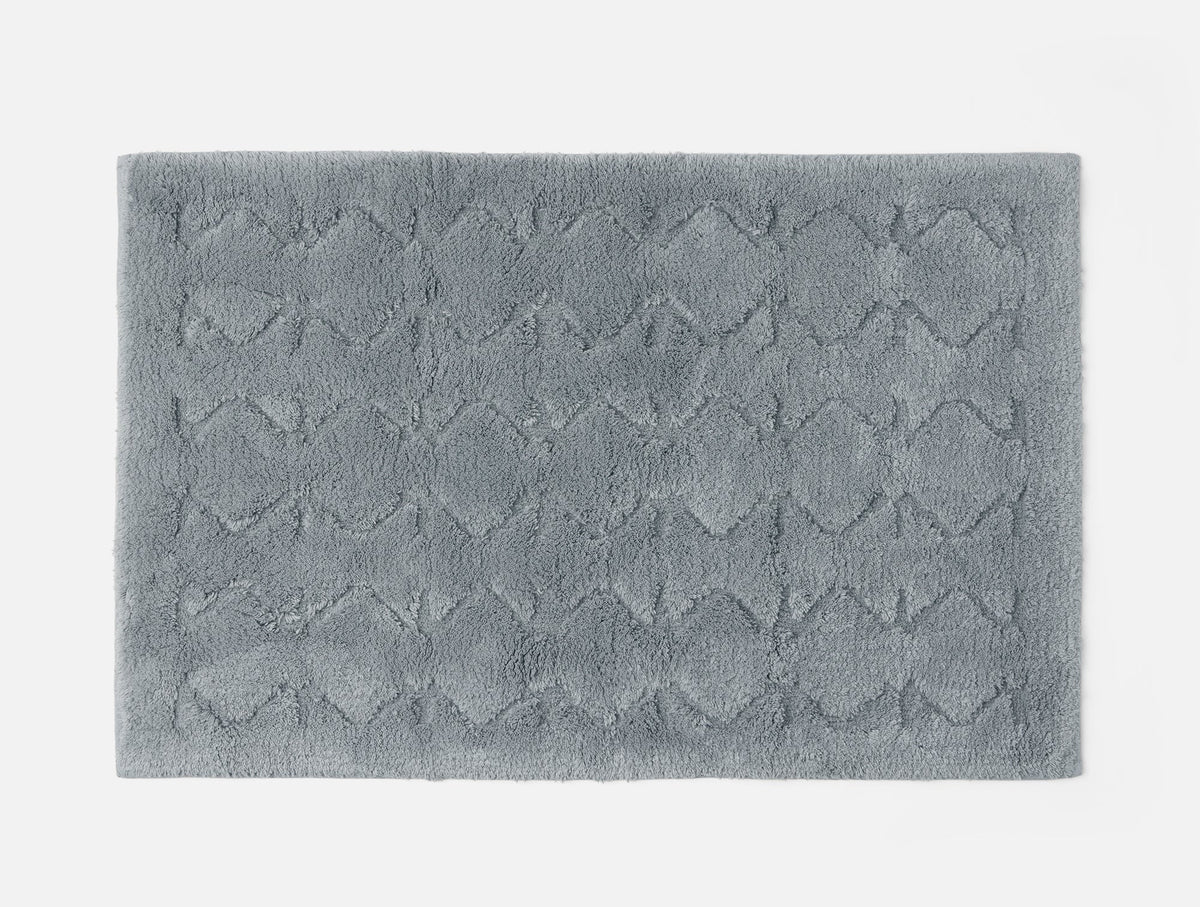Coyuchi Rug 2'x3' Fossil Diamond Shag Organic Bath Rug