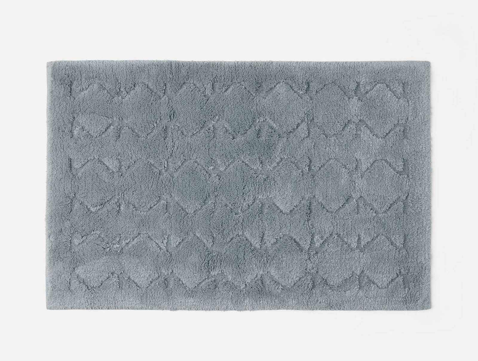 Coyuchi Rug 2'x3' Fossil Diamond Shag Organic Bath Rug