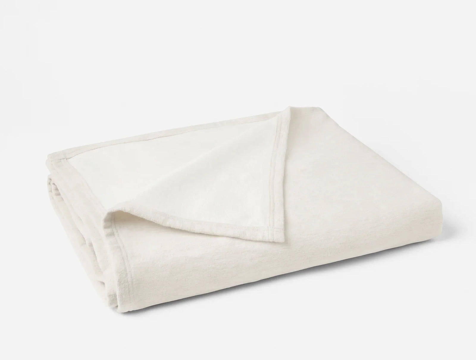 Coyuchi King Oatmeal Ivory Full Circle Recycled Cotton Blanket