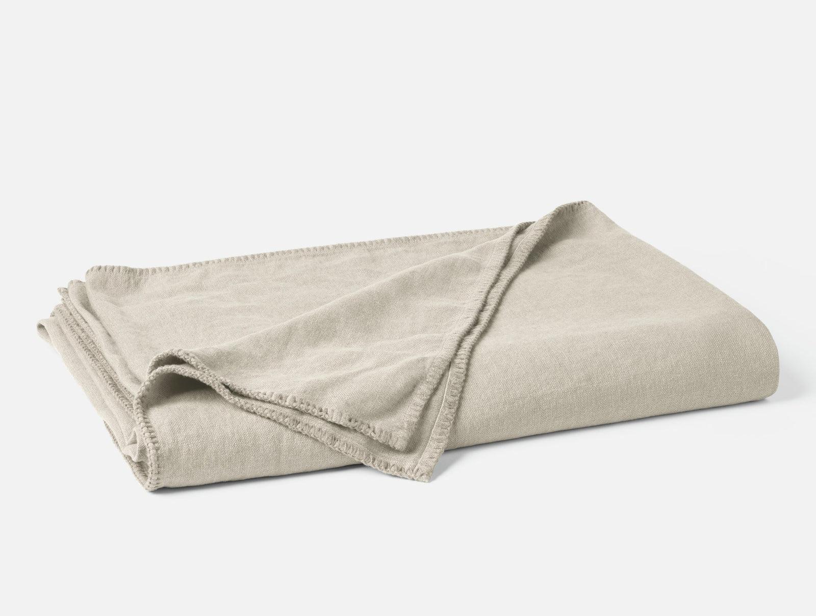 Coyuchi King Sand Helena Organic Linen Blanket