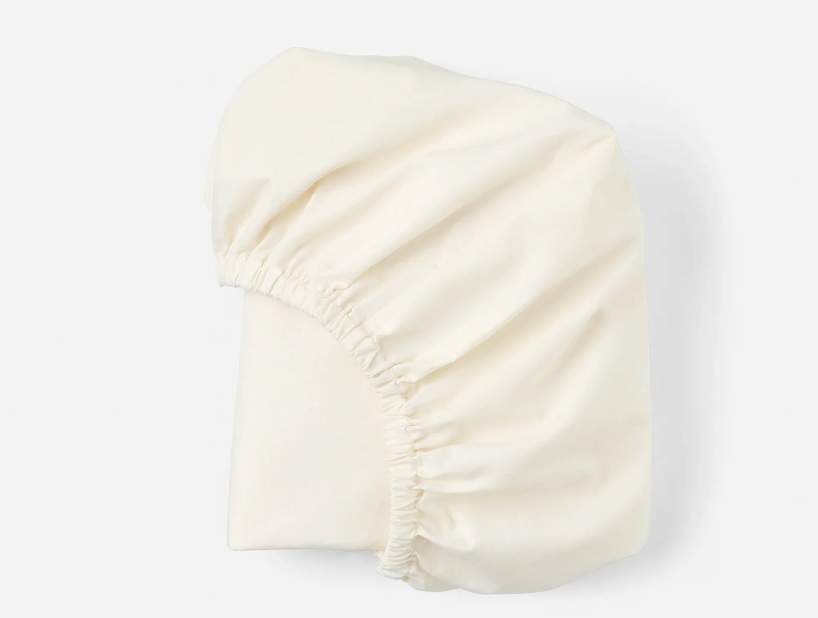 Coyuchi Undyed Organic Crinkled Percale Crib Fitted Sheet