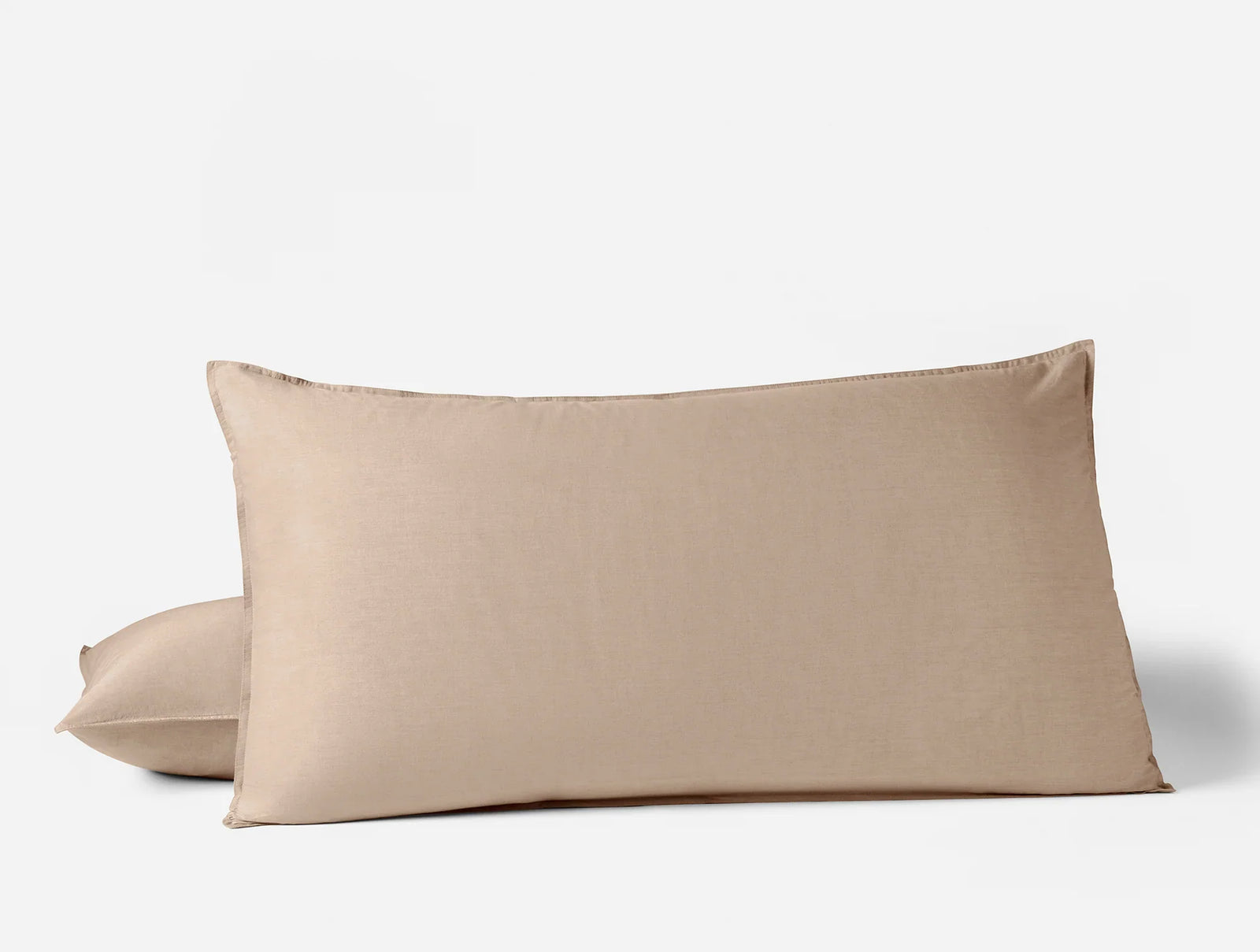 Coyuchi King Sham Hazel Chambray Organic Crinkled Percale Duvet Cover