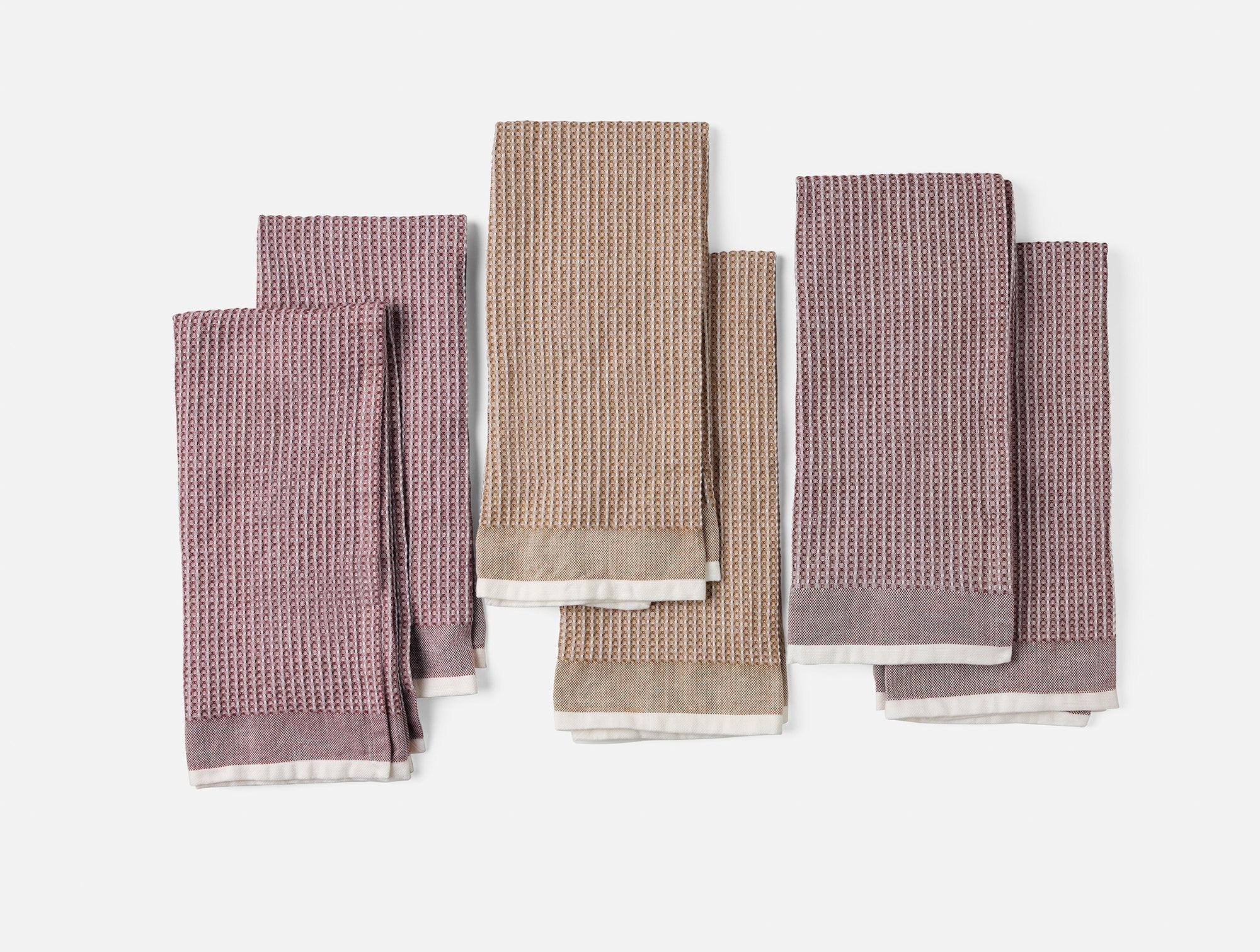 Coyuchi Autumn Organic Waffle Kitchen Towels, Set of 6