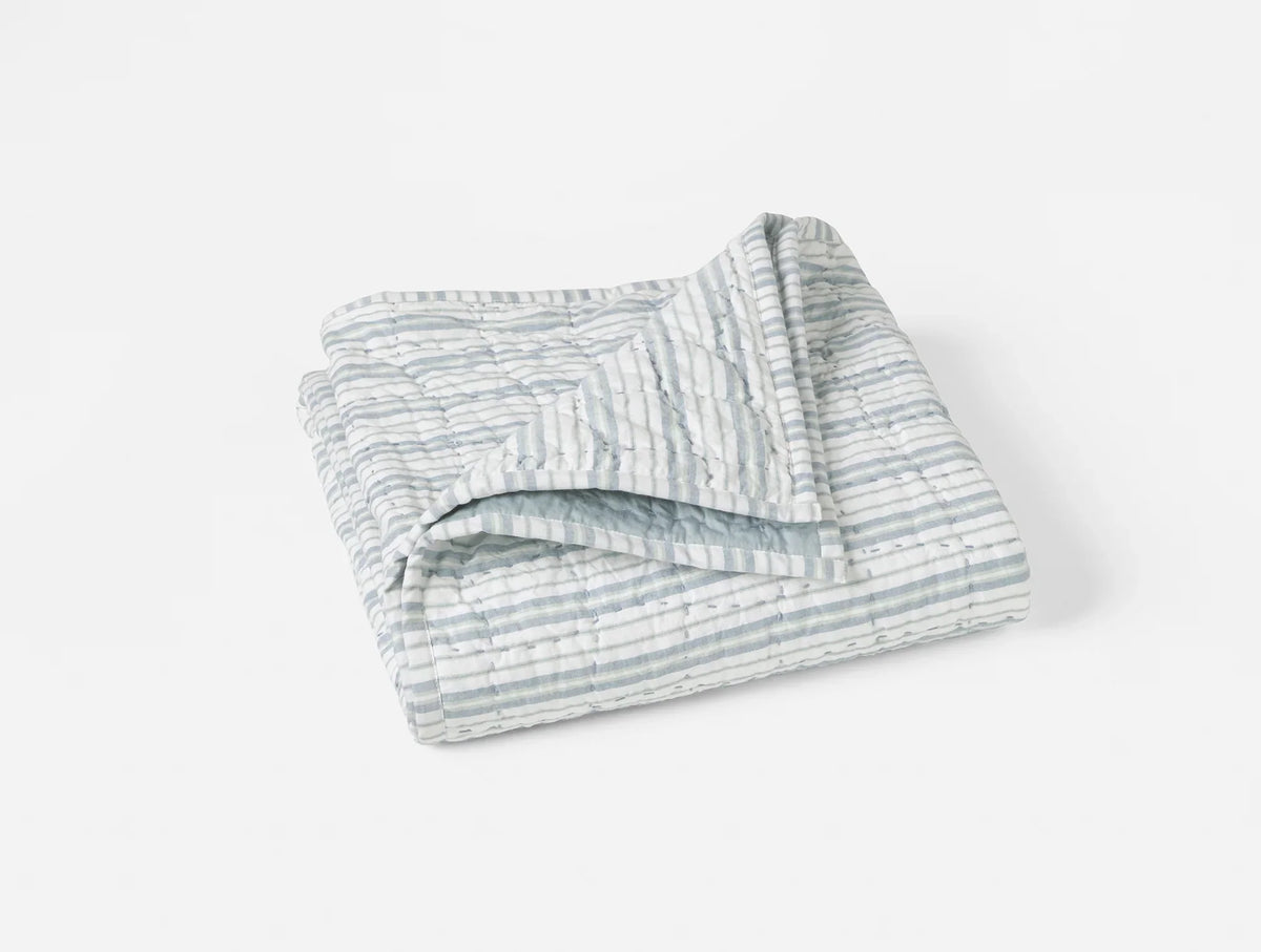 Coyuchi Pebbled Handstitched Organic Toddler Quilt