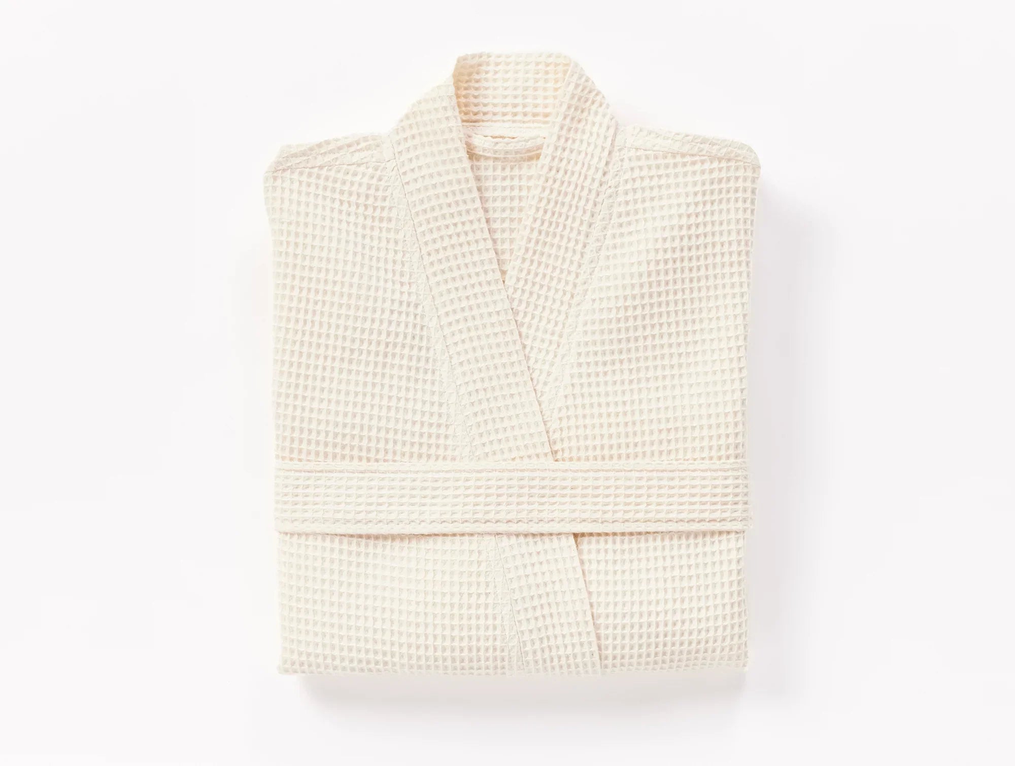 Coyuchi Small Medium Undyed Unisex Organic Waffle Robe