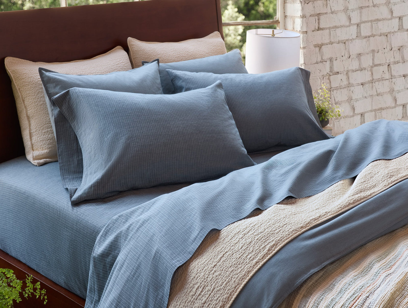 Organic Crinkled Percale™ Sheet Set