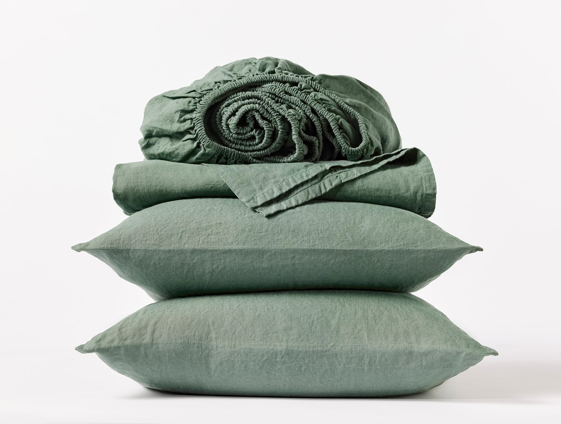 Coyuchi Juniper Organic Relaxed Linen Sheet Set