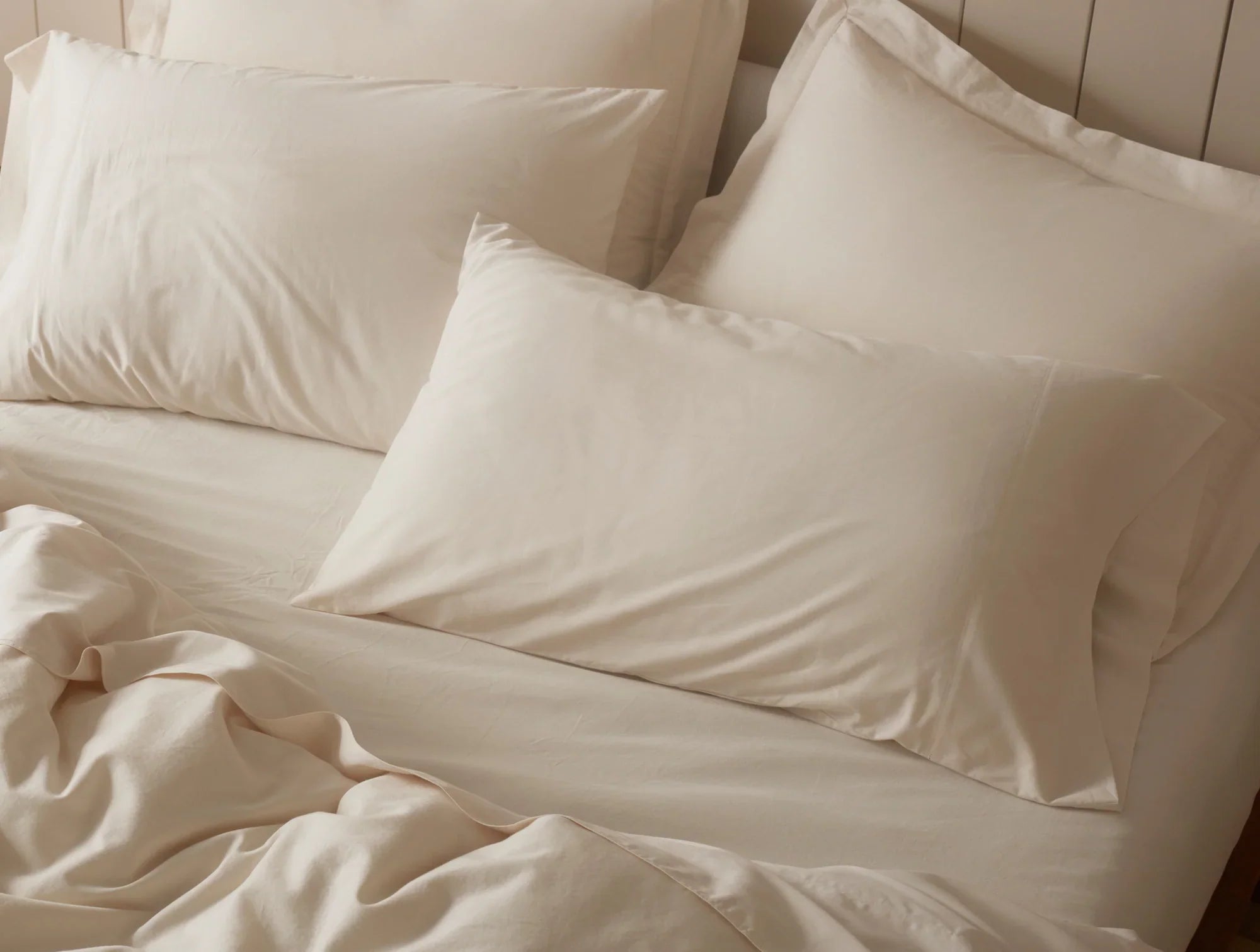 Coyuchi King Shams Undyed Cloud Soft Organic Sateen Duvet Cover
