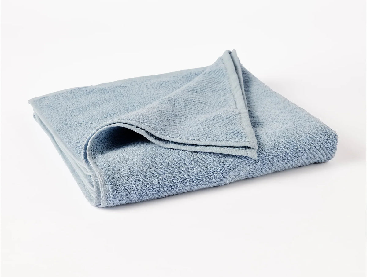 Coyuchi Bath Sheet Stone Blue Air Weight Organic Towels &amp; Bath Mats