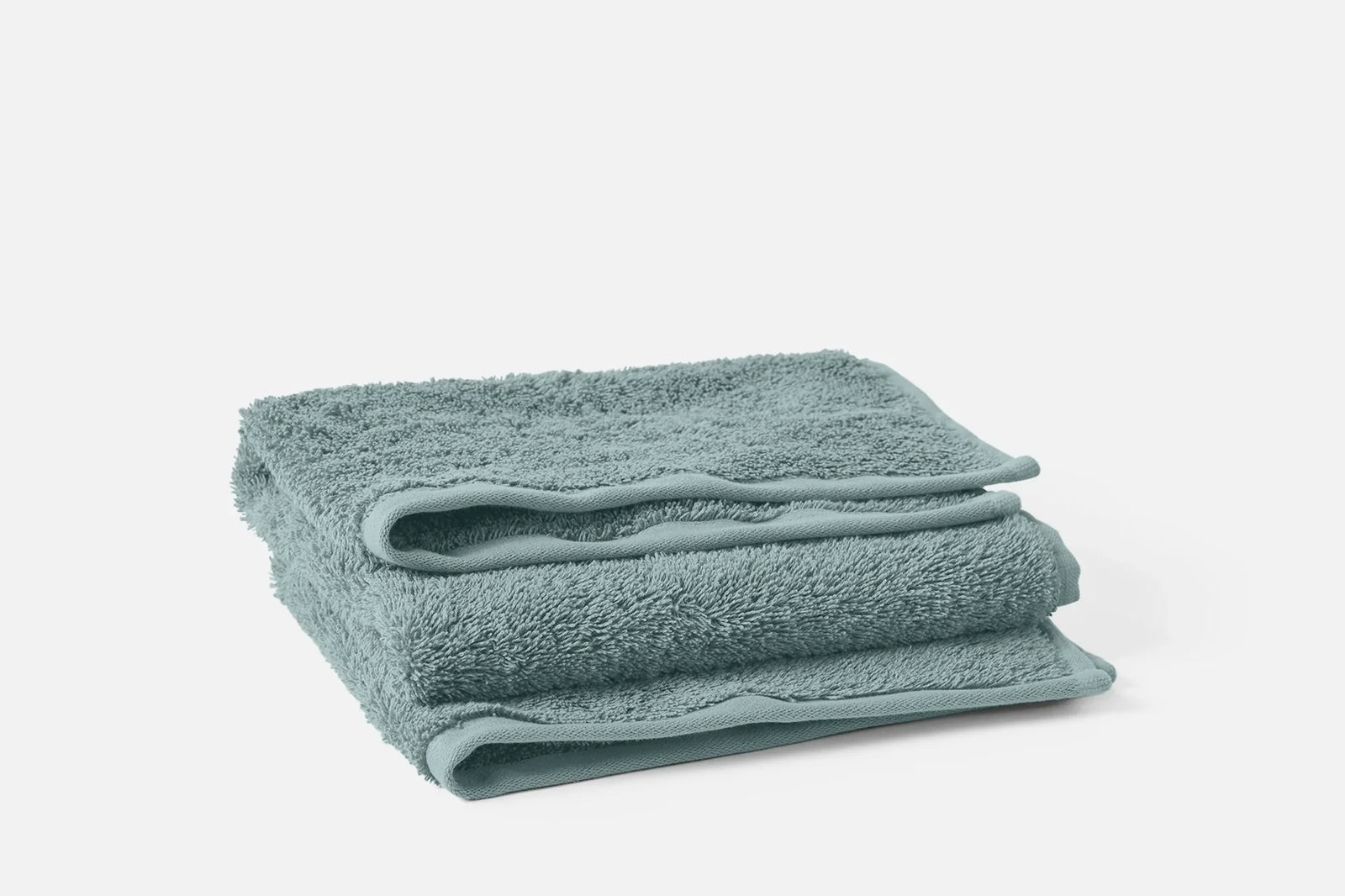 Coyuchi Hand Towel Pacific Blue Cloud Loom Organic Towels & Bath Mat