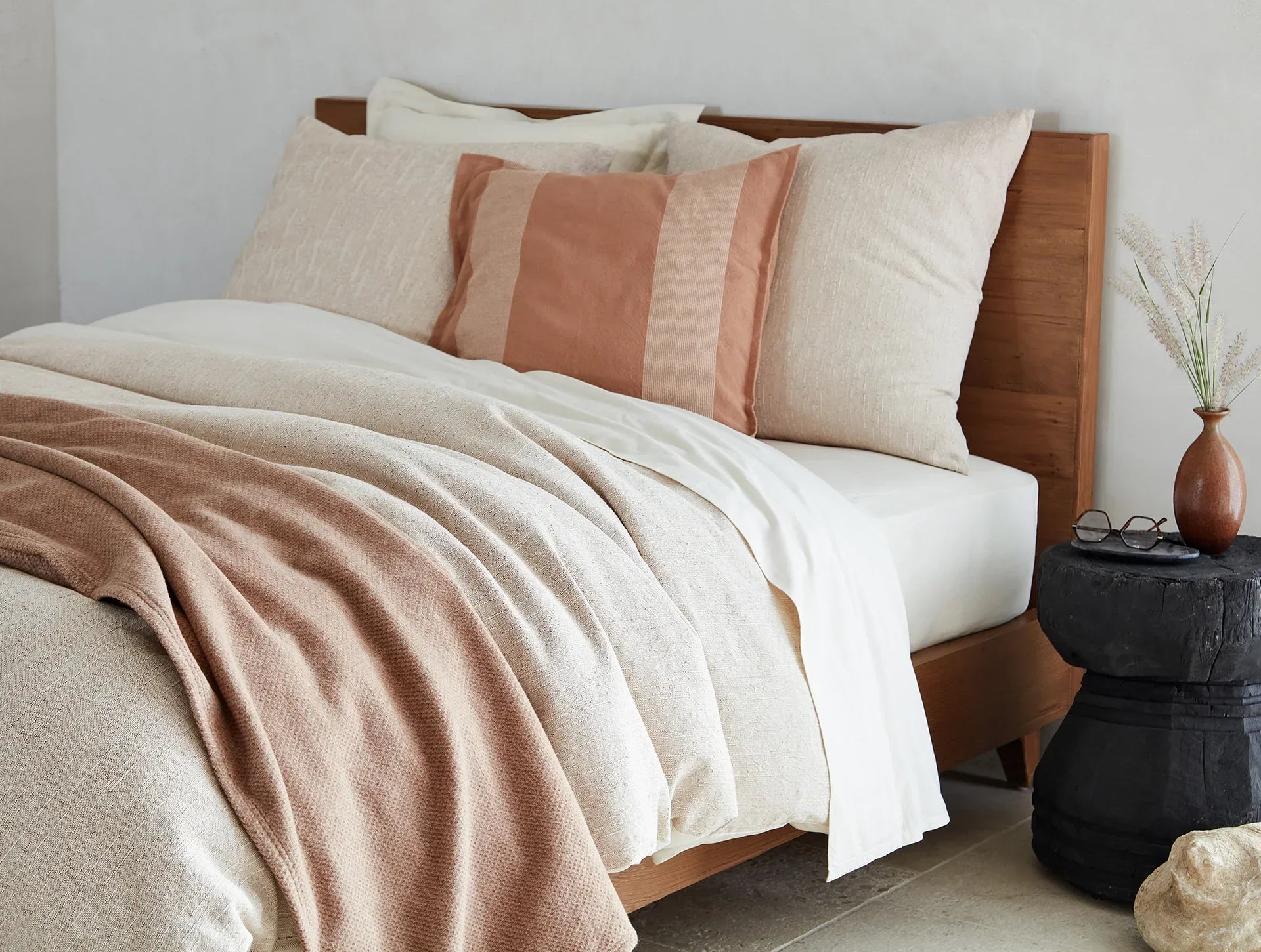 Coyuchi Sequoia Washable Organic Cotton & Wool Blanket