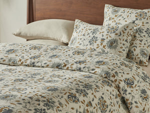 Coyuchi Flora Organic Print Duvet Cover