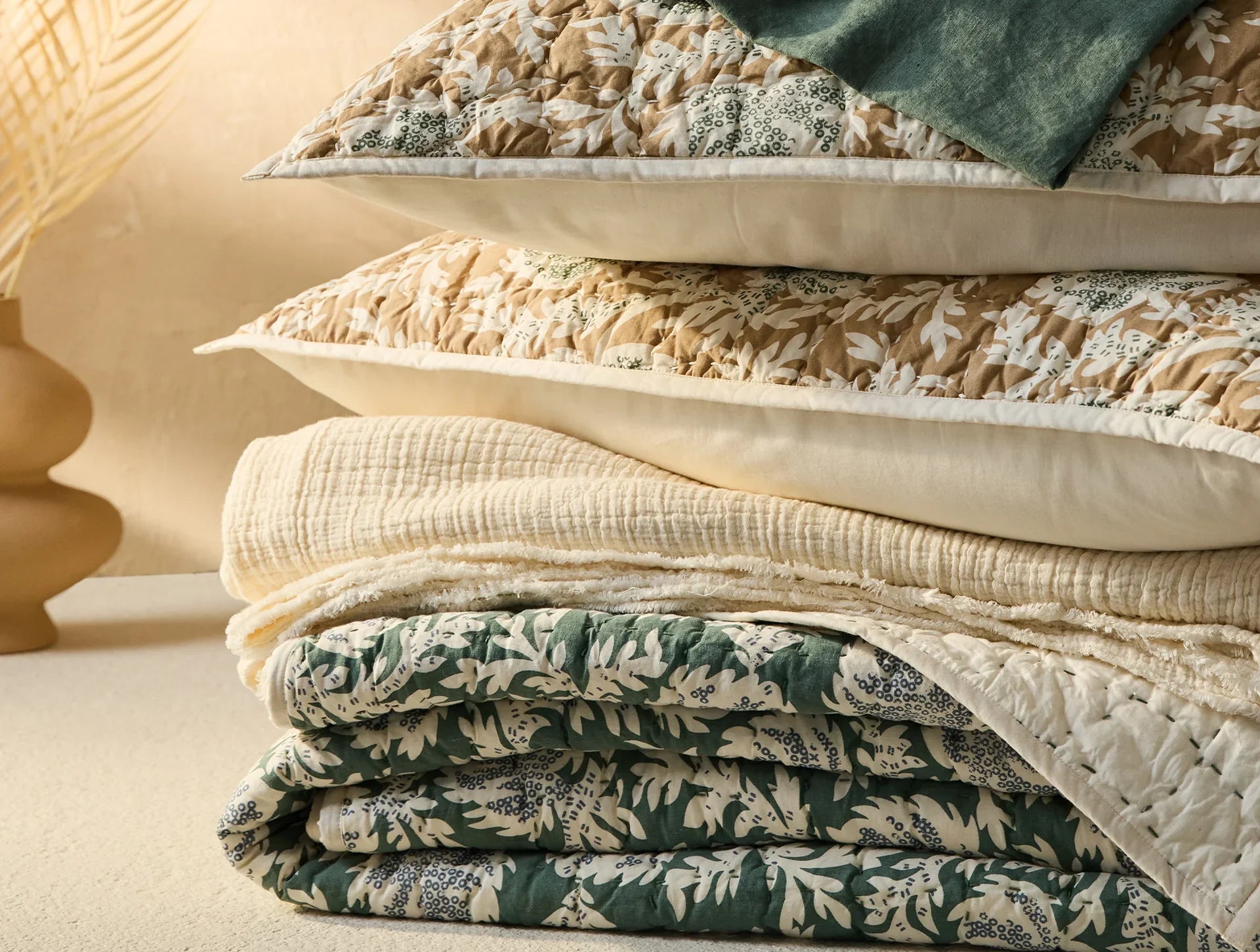 Coyuchi Robles Handstitched Organic Quilt