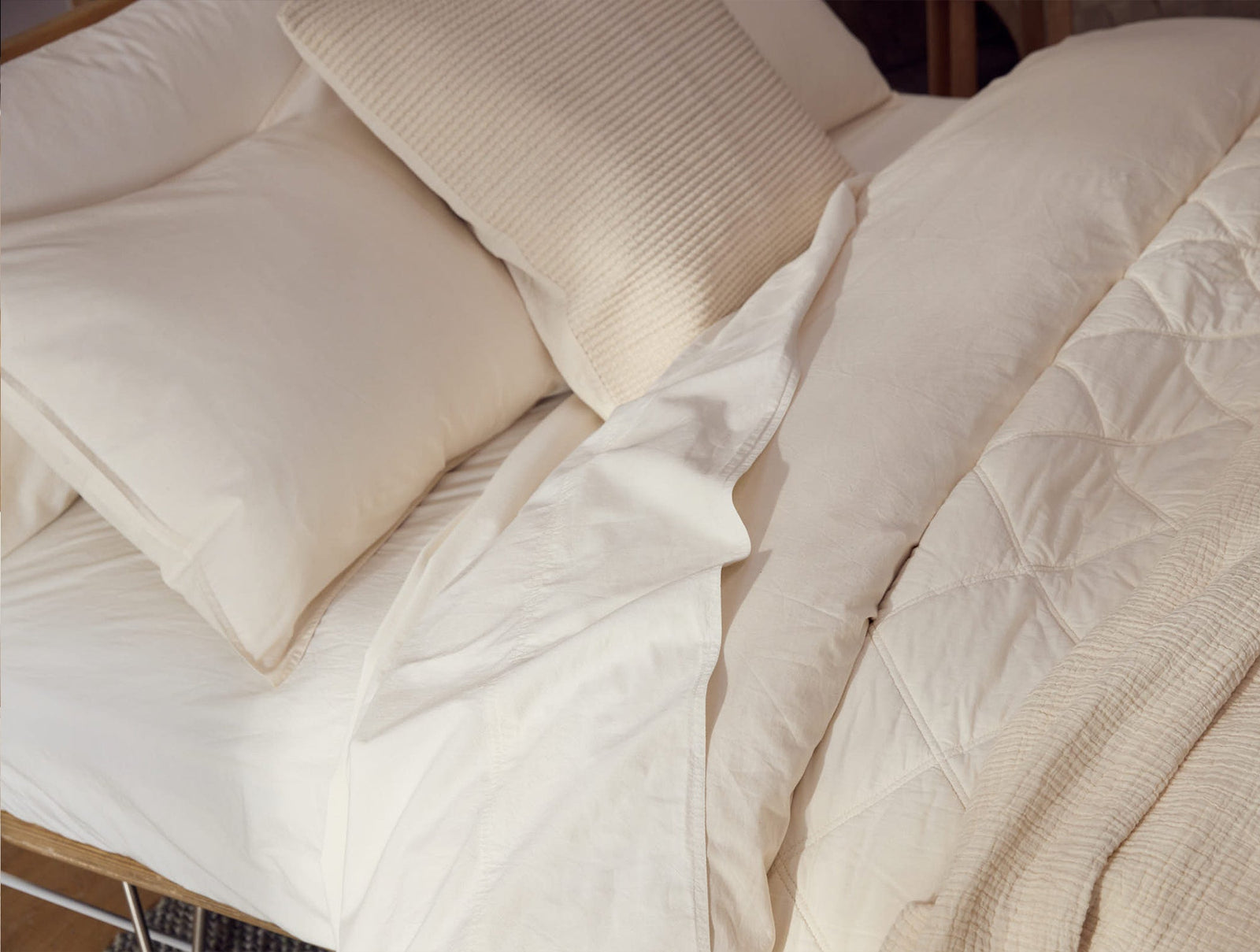 Organic Crinkled Percale™ Sheet Set