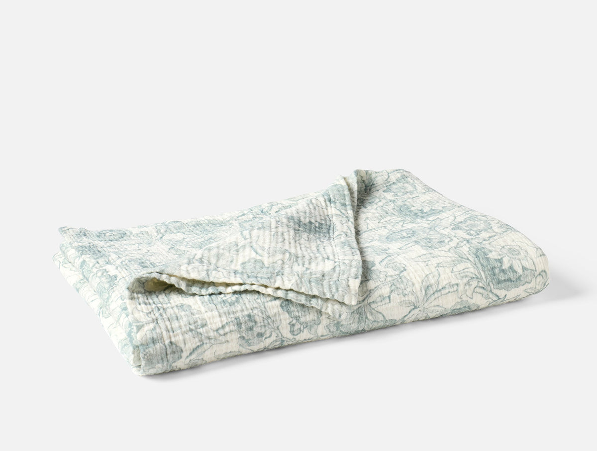 Coyuchi Balboa Organic Matelasse Print Throw