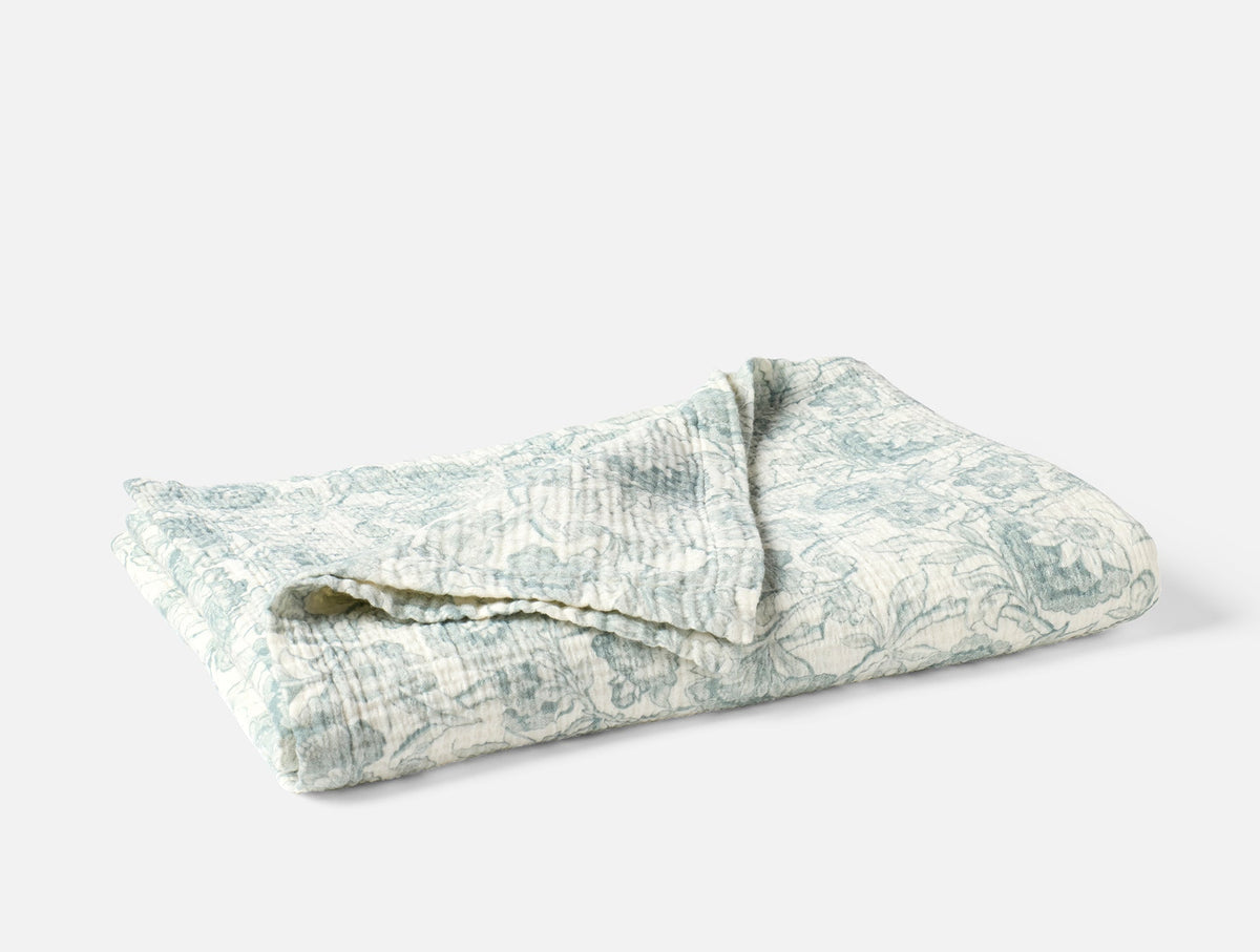 Coyuchi Balboa Organic Matelasse Print Throw