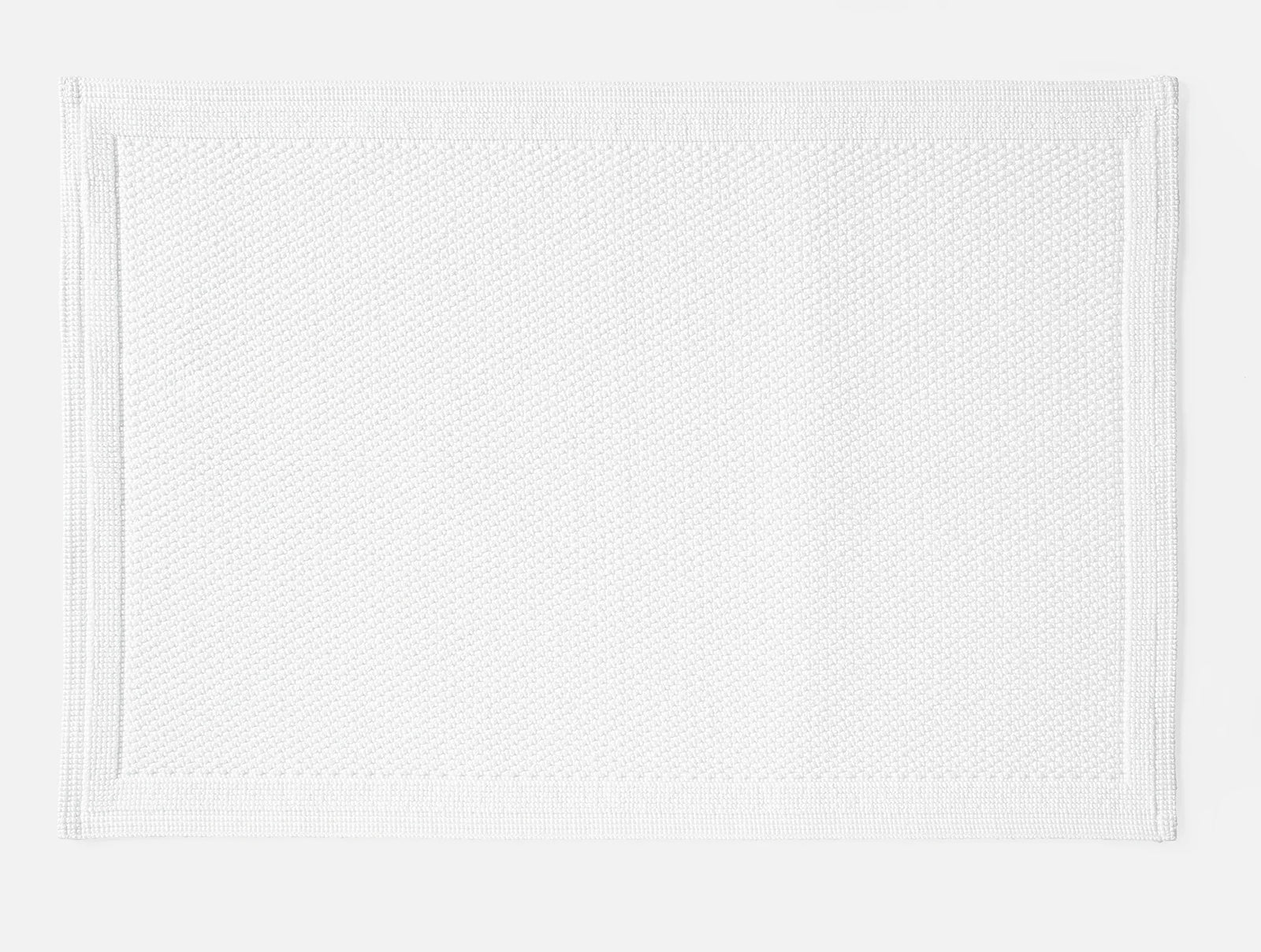 Coyuchi Alpine White Cove Organic Bath Rug