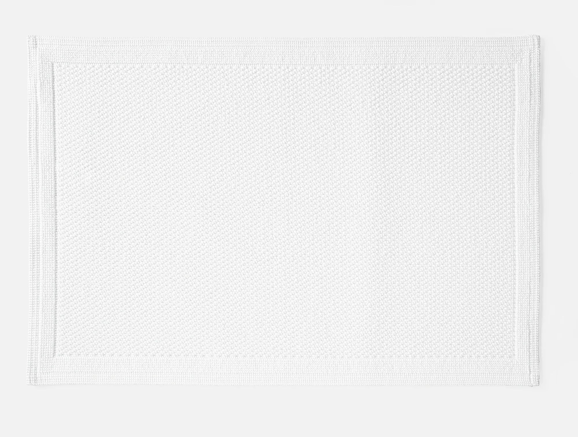 Coyuchi Alpine White Cove Organic Bath Rug