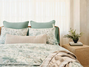 Coyuchi Sea Bloom Print Duvet Cover