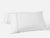 Coyuchi Pillowcase Set - King Alpine White w Stone Floret Embroidered Organic Percale Sheet Set