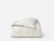 Coyuchi King Cal King Alpine White w Stone Heritage Organic Percale Jacquard Duvet Cover