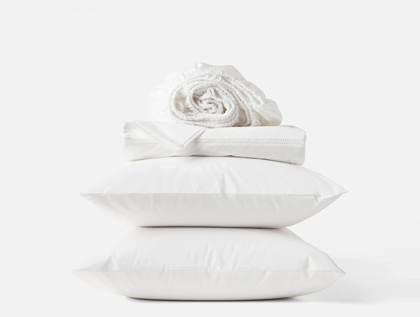 Coyuchi Lattice Organic Percale Sheet Set