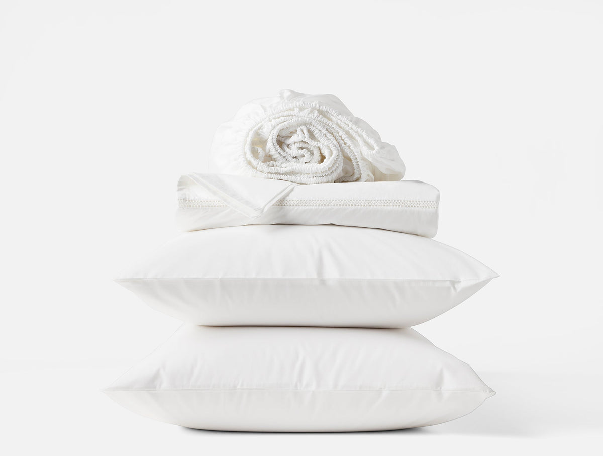 Coyuchi Refined Organic Percale Sheet Set