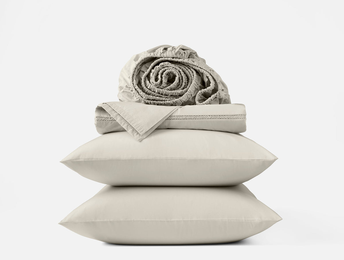 Coyuchi Refined Organic Percale Sheet Set