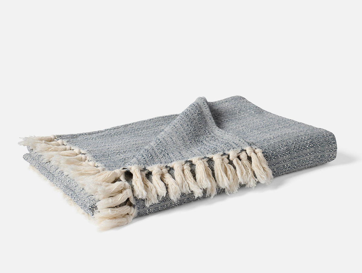 Coyuchi Undued w Gulf Lido Organic Throw