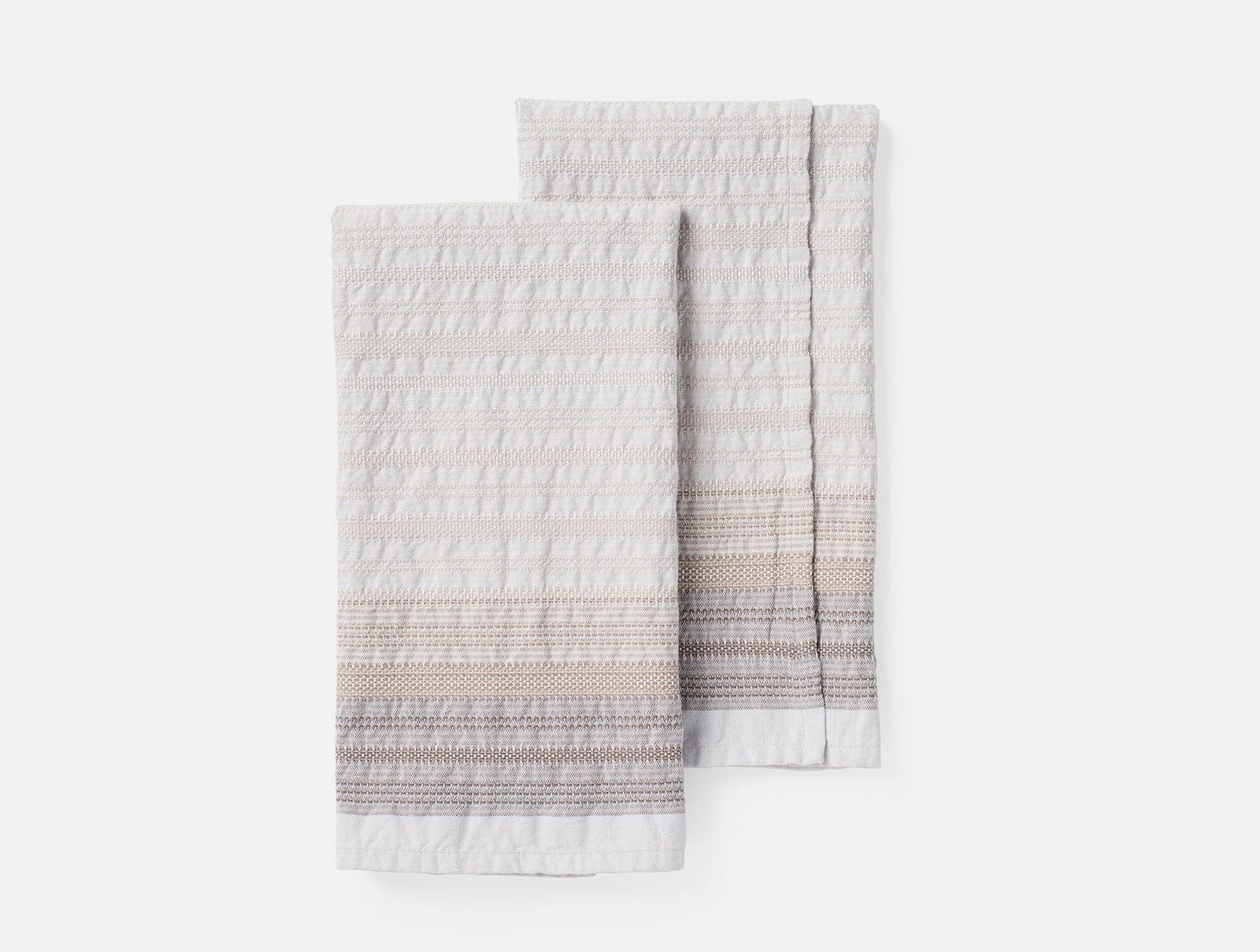 Coyuchi Stone Magnolia Organic Hand Towels, Set of 2