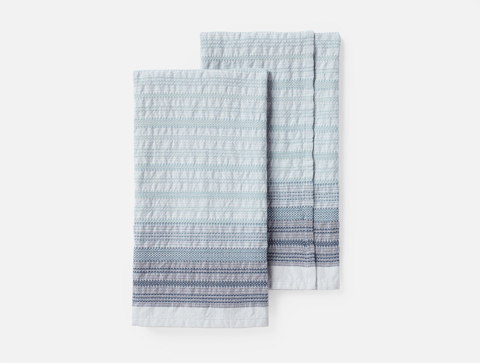 Coyuchi Tidal Magnolia Organic Hand Towels, Set of 2