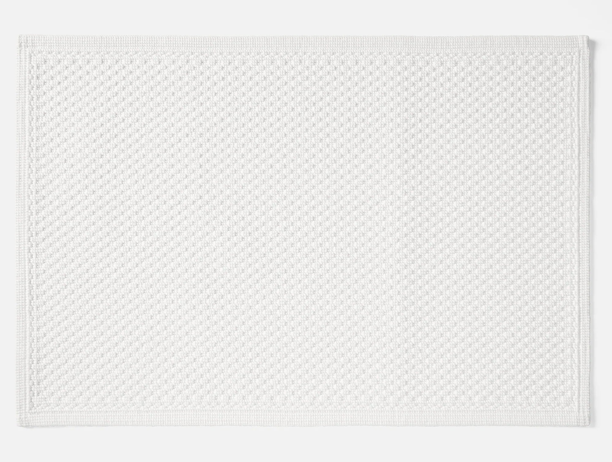 Coyuchi Alpine White Moonstone Organic Bath Rug