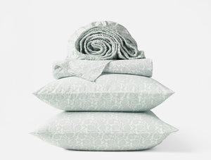 Coyuchi Dew Robles Organic Print Percale Sheet Set