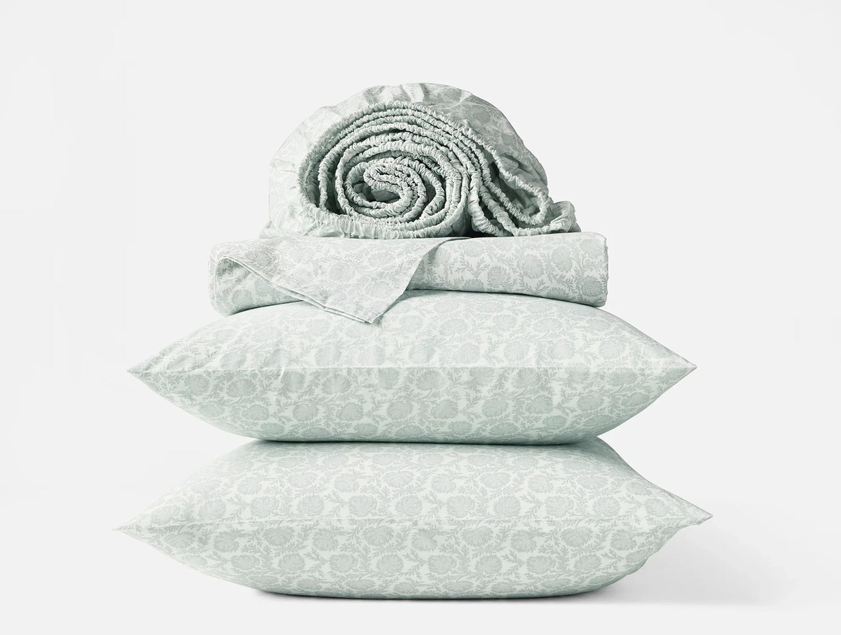 Coyuchi Organic Print Percale Sheet Set