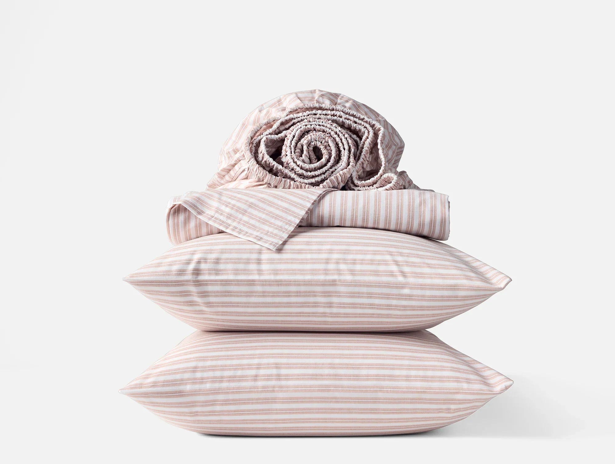 Coyuchi Organic Crinkled Percale Sheet Set