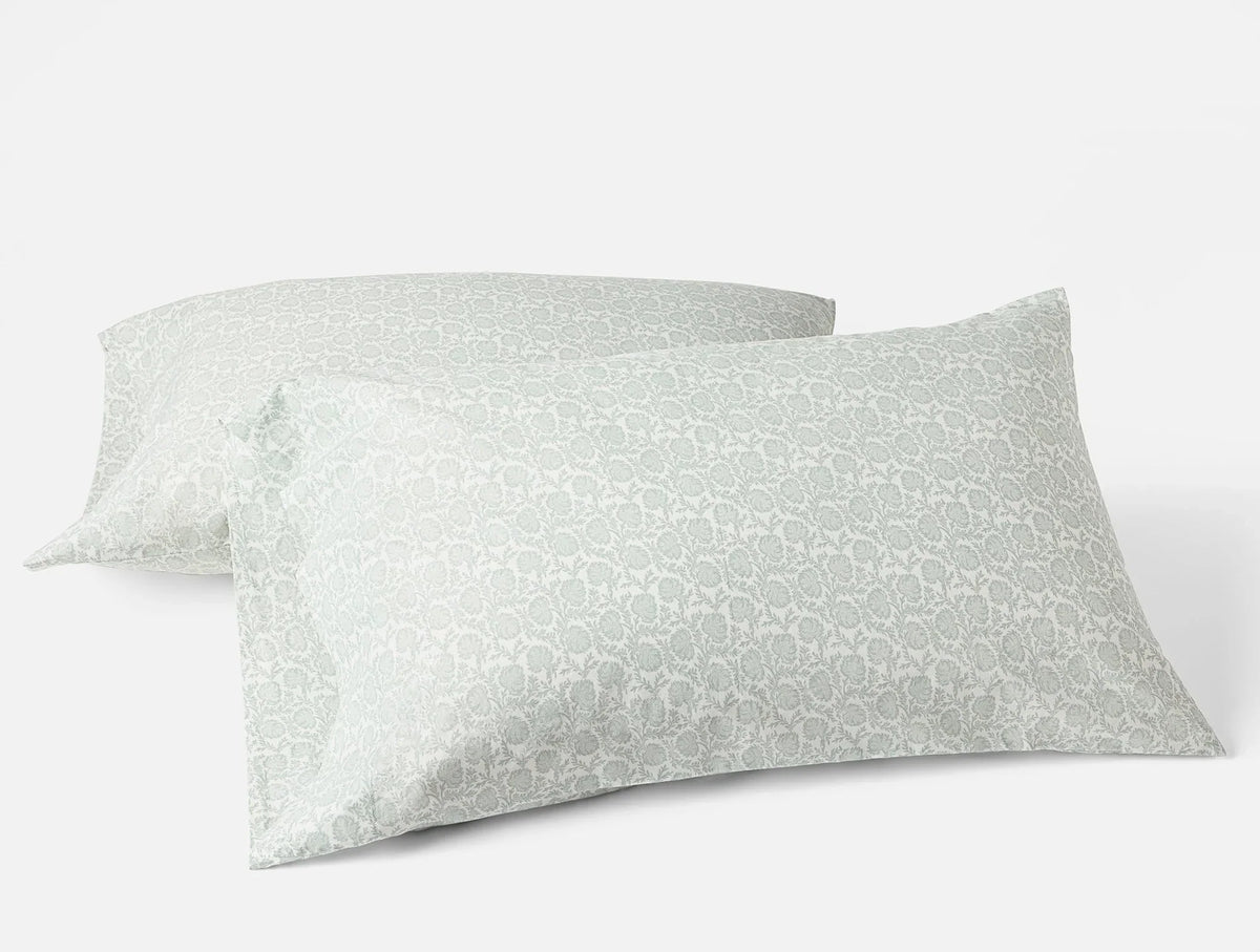 Coyuchi Dew Robles Organic Print Percale Sheet Set
