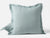 Coyuchi Euro Sham Pacific Blue Chambray Organic Relaxed Linen Duvet Cover