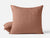 Coyuchi Euro Sham Praline Pebbled Handstitched Organic Quilt