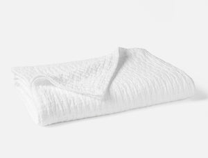 Coyuchi Alpine White Pescadero Matelasse Organic