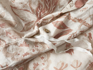Coyuchi Sea Bloom Print Duvet Cover