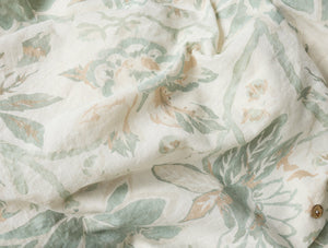 Coyuchi Sea Bloom Print Duvet Cover