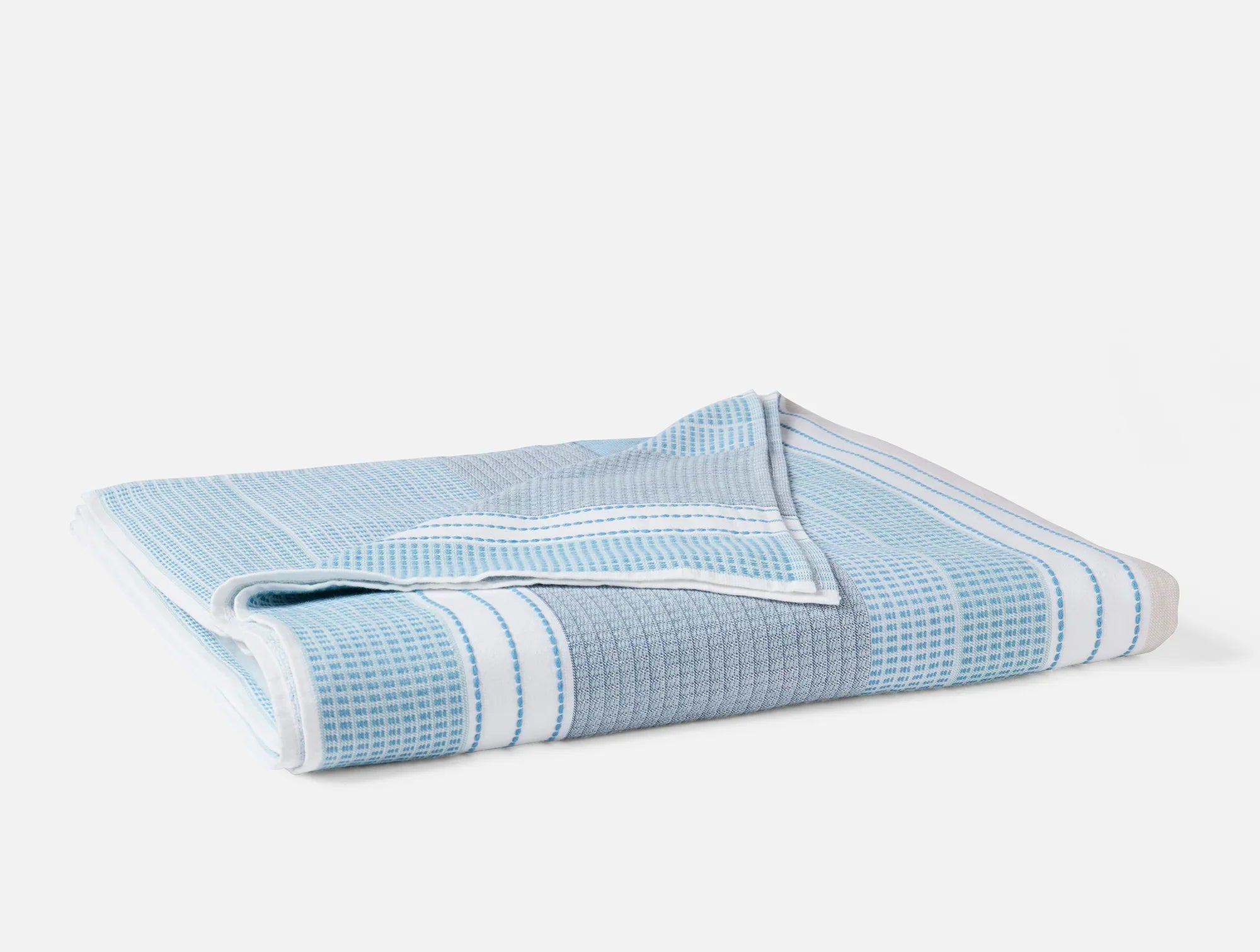 Coyuchi Waterfall Seabright Organic Beach Towel