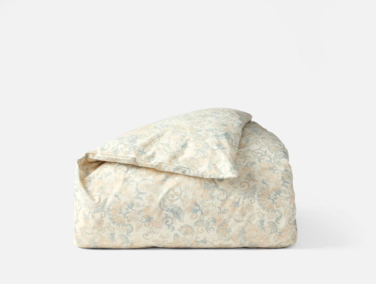 Coyuchi Solana Organic Print Duvet Cover