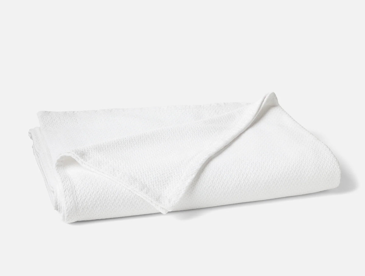 Coyuchi Twin Alpine White Classic Organic Blanket