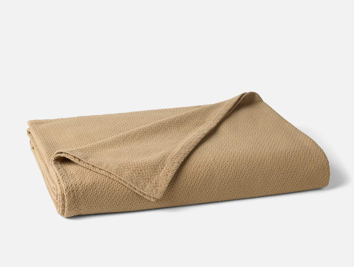 Coyuchi King Cal King Fawn Classic Organic Blanket