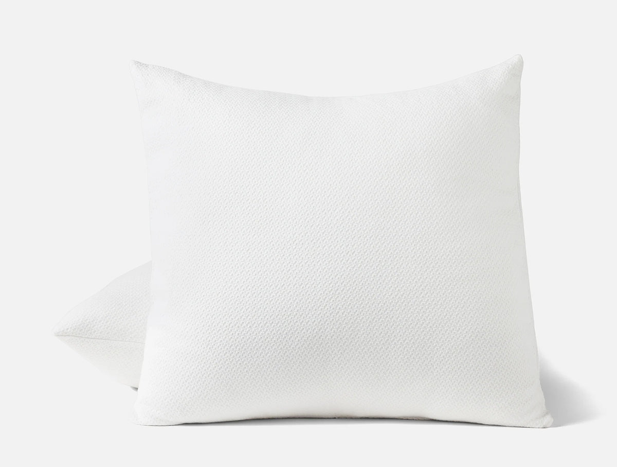 Coyuchi Euro Sham Alpine White Classic Organic Blanket