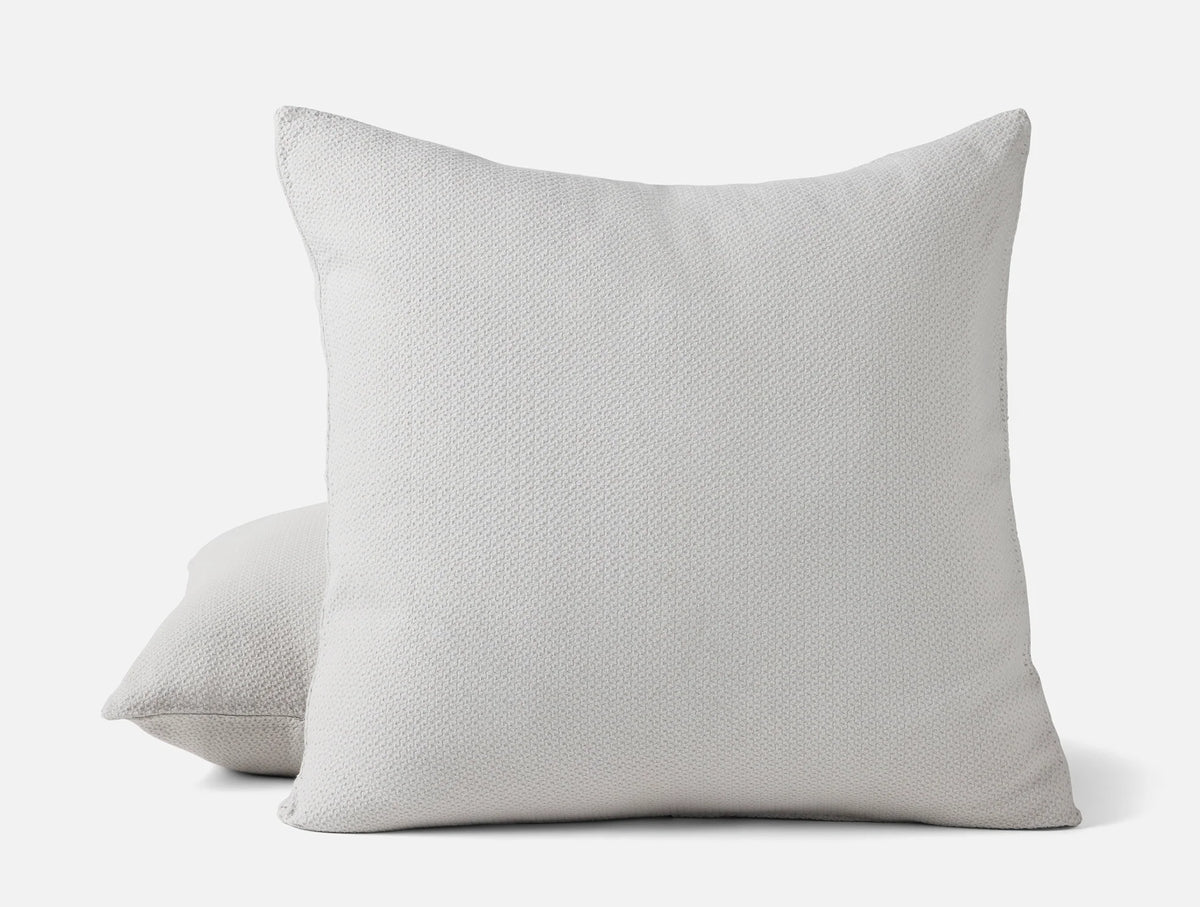 Coyuchi Euro Sham Cloud Gray Classic Organic Blanket