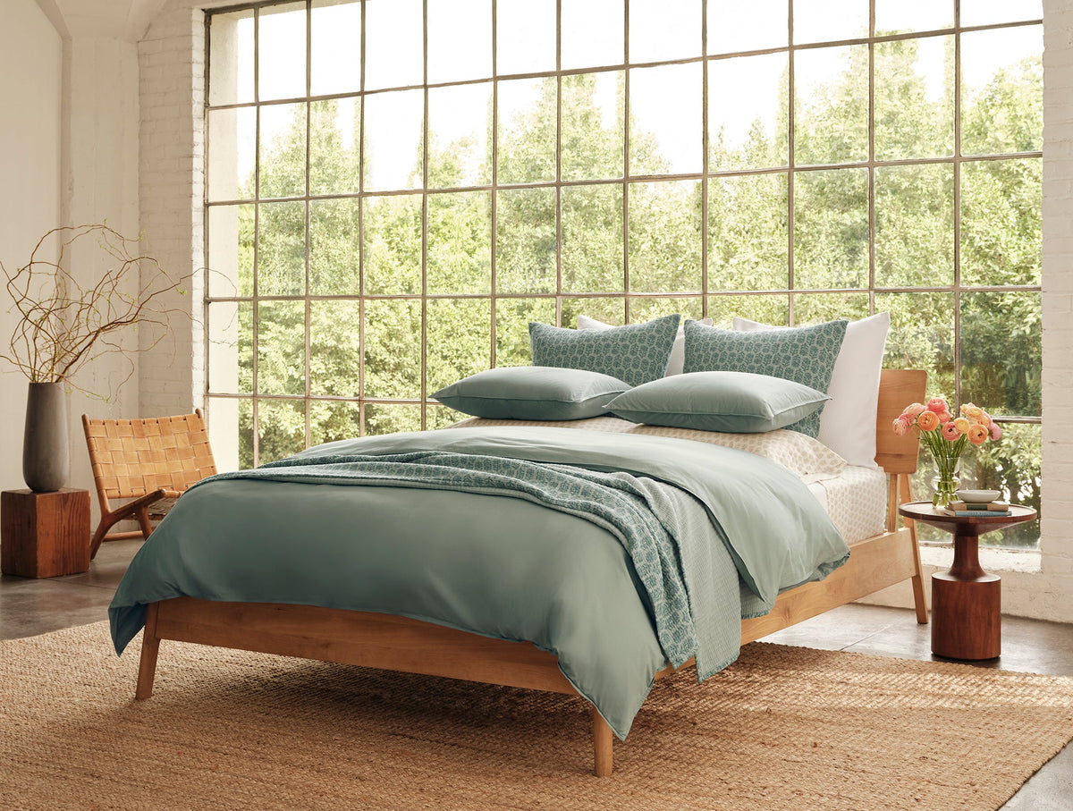Organic Crinkled Percale™ Duvet Cover