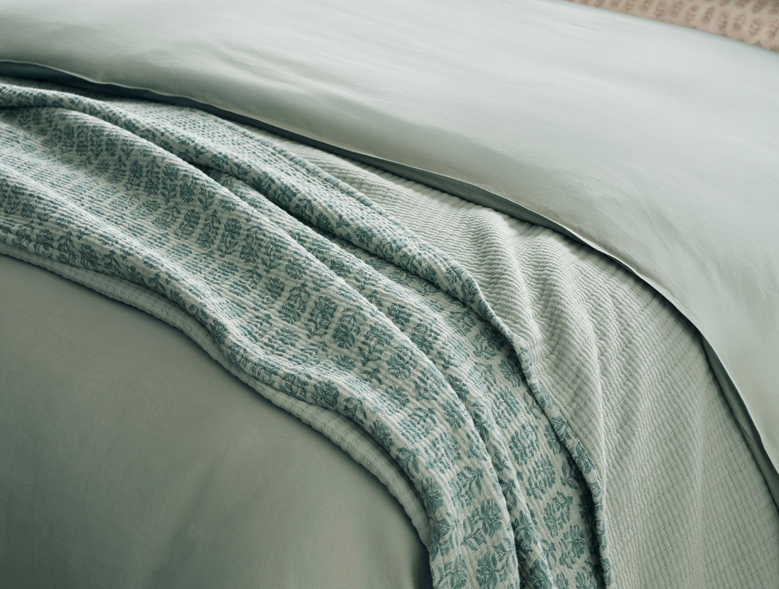 Organic Crinkled Percale™ Duvet Cover