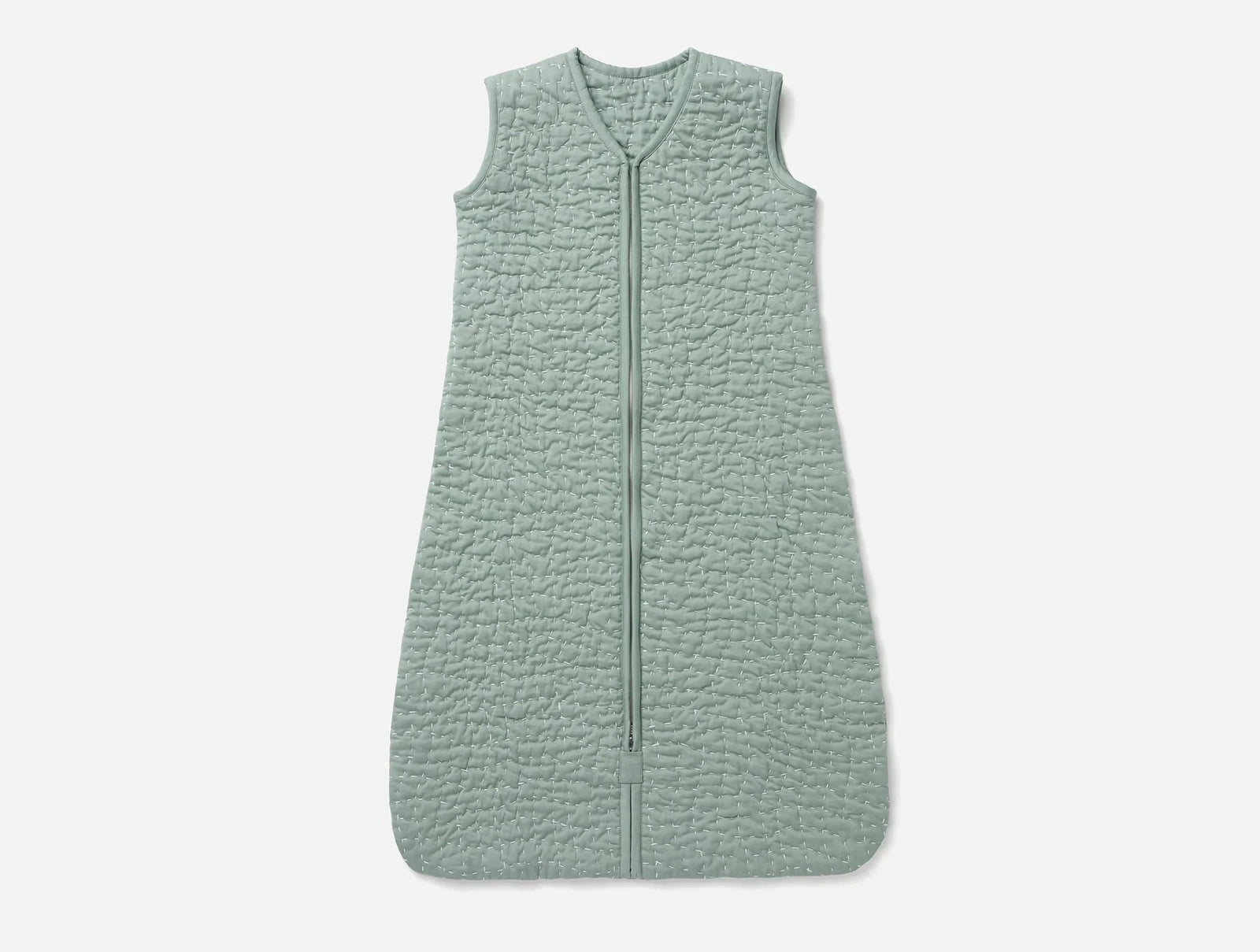 Coyuchi Seafoam 0-6 Months Pebbled Handstitched Organic Snuggle Sack